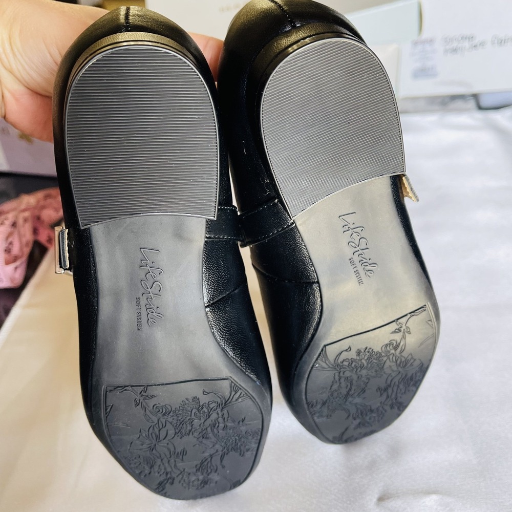 LifeStride Womens Cameo MJ Mary Jane Soft System Low Heels Black  6M New w/ Tag - Picture 9 of 10